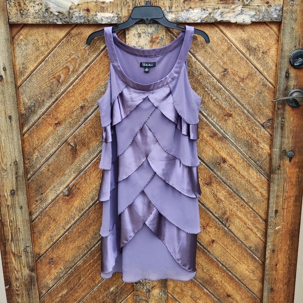 SL Fashions Tiered Ruffle Tulip Dress